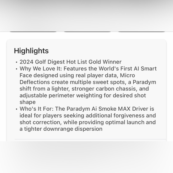 Callaway Paradym AI Smoke 9 degree driver head (w/ headcover) - Picture 6 of 6